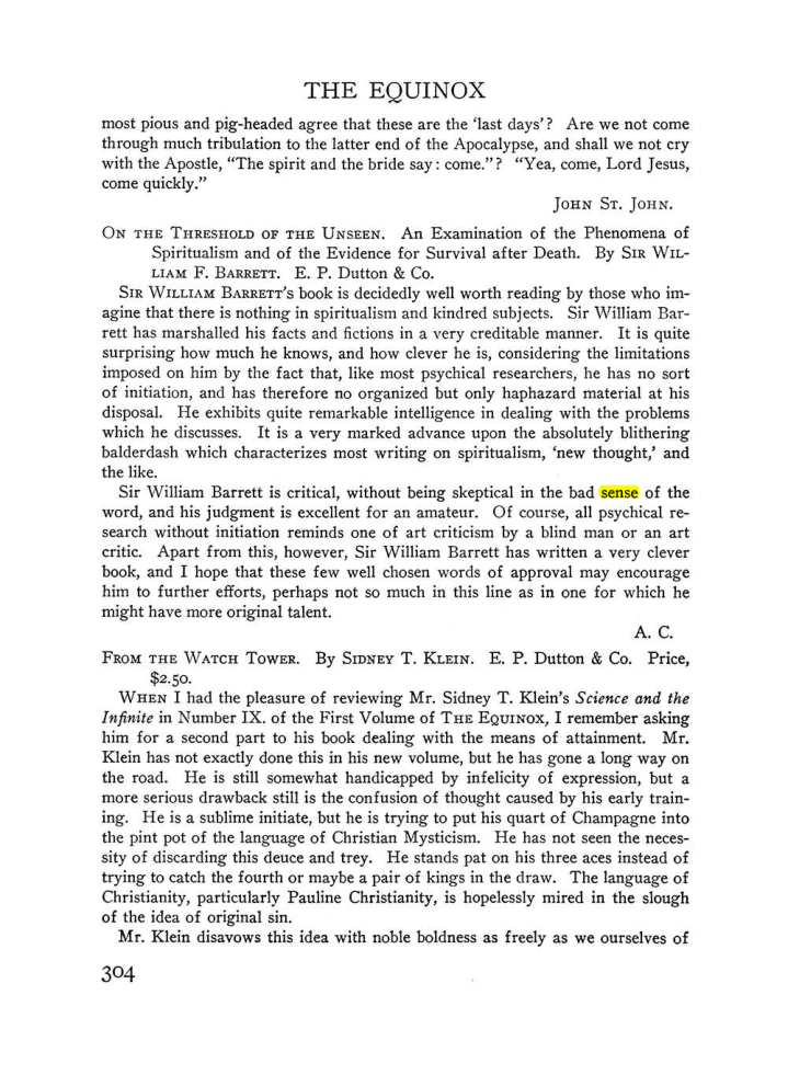 Original scan of The Equinox (Volume III, Number I), PDF page 318