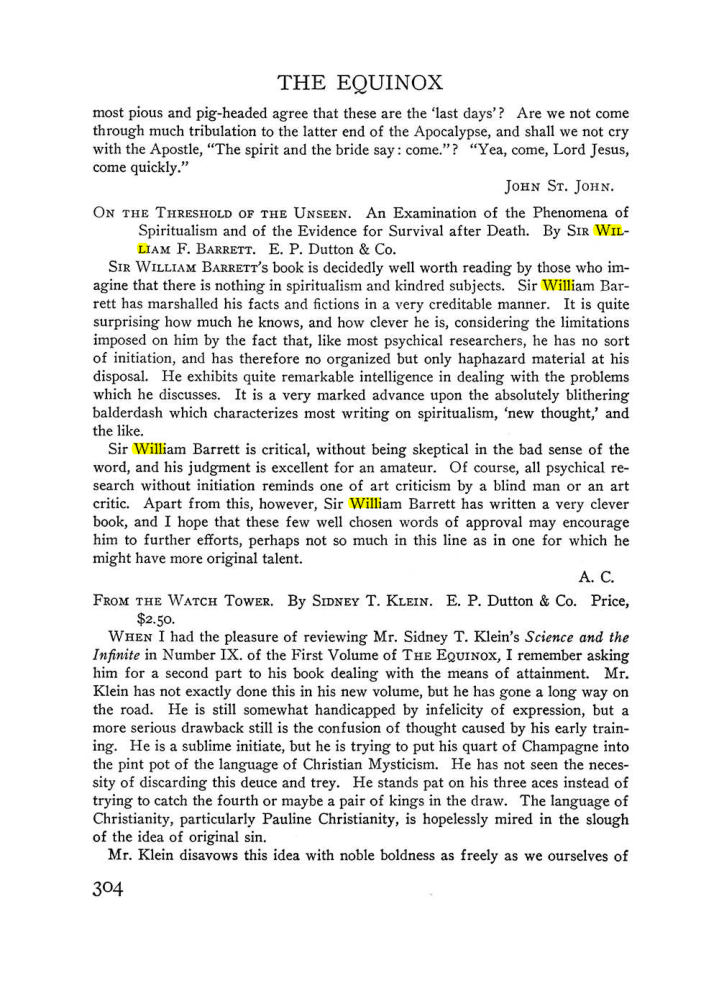Original scan of The Equinox (Volume III, Number I), PDF page 318