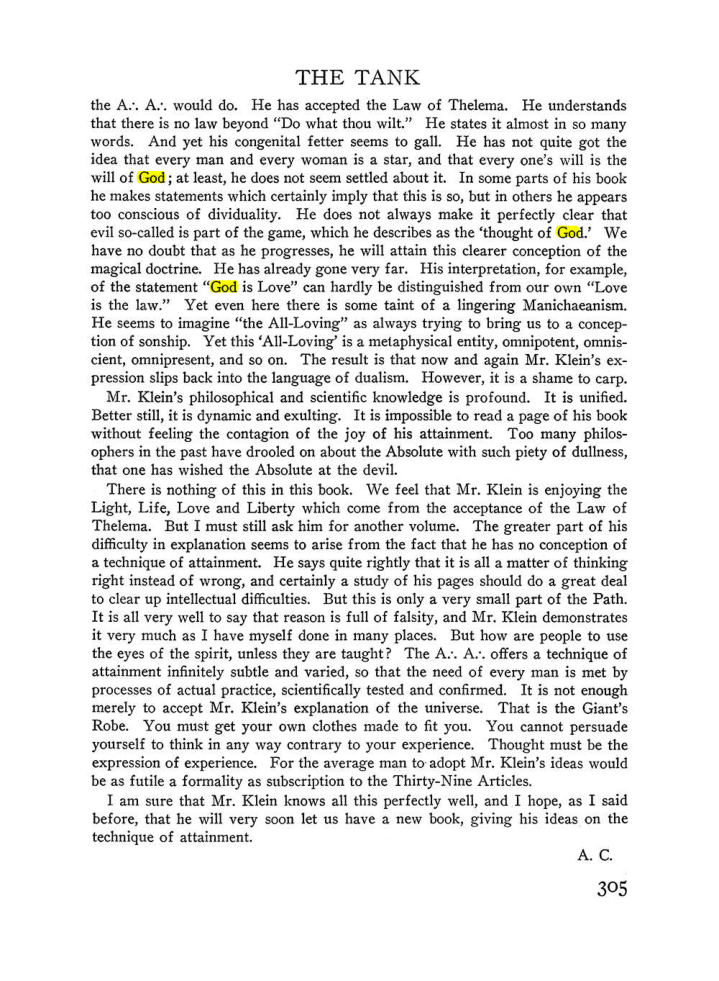 Original scan of The Equinox (Volume III, Number I), PDF page 319