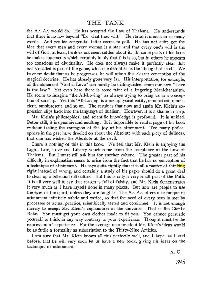 Original scan of The Equinox (Volume III, Number I), PDF page 319