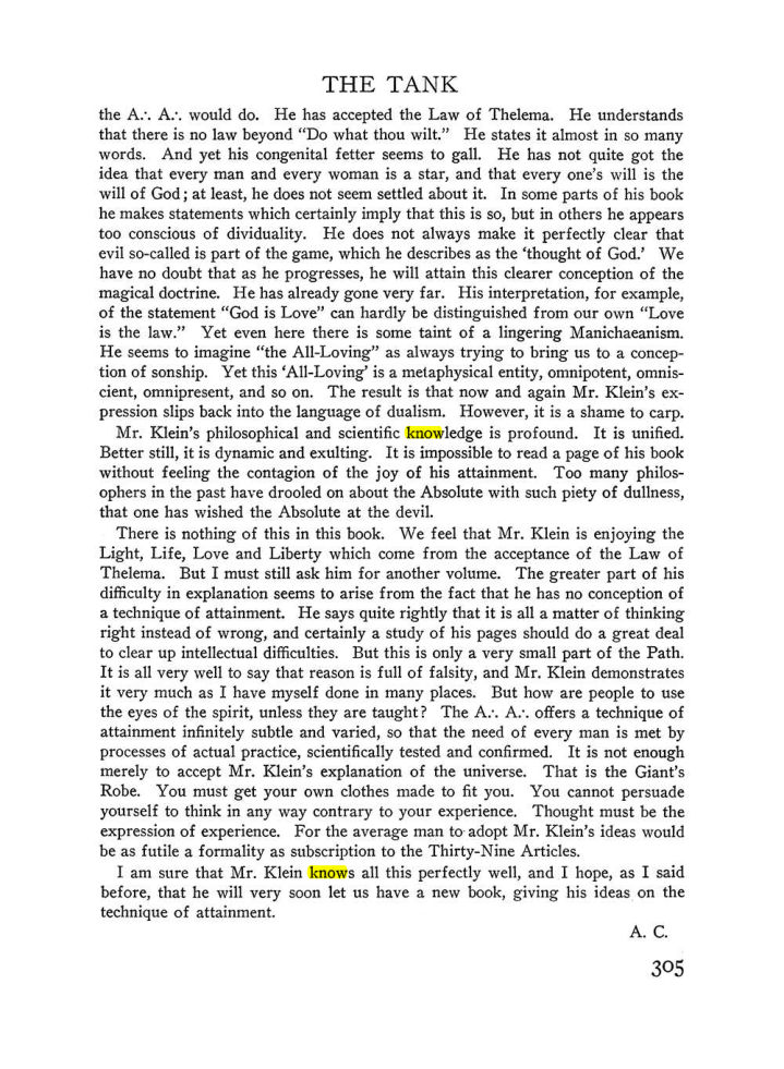 Original scan of The Equinox (Volume III, Number I), PDF page 319