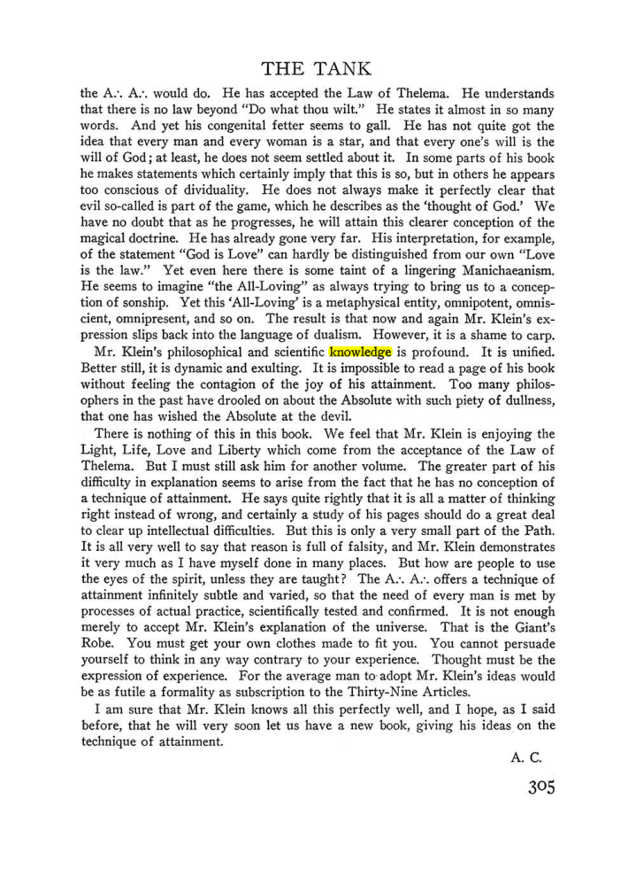 Original scan of The Equinox (Volume III, Number I), PDF page 319