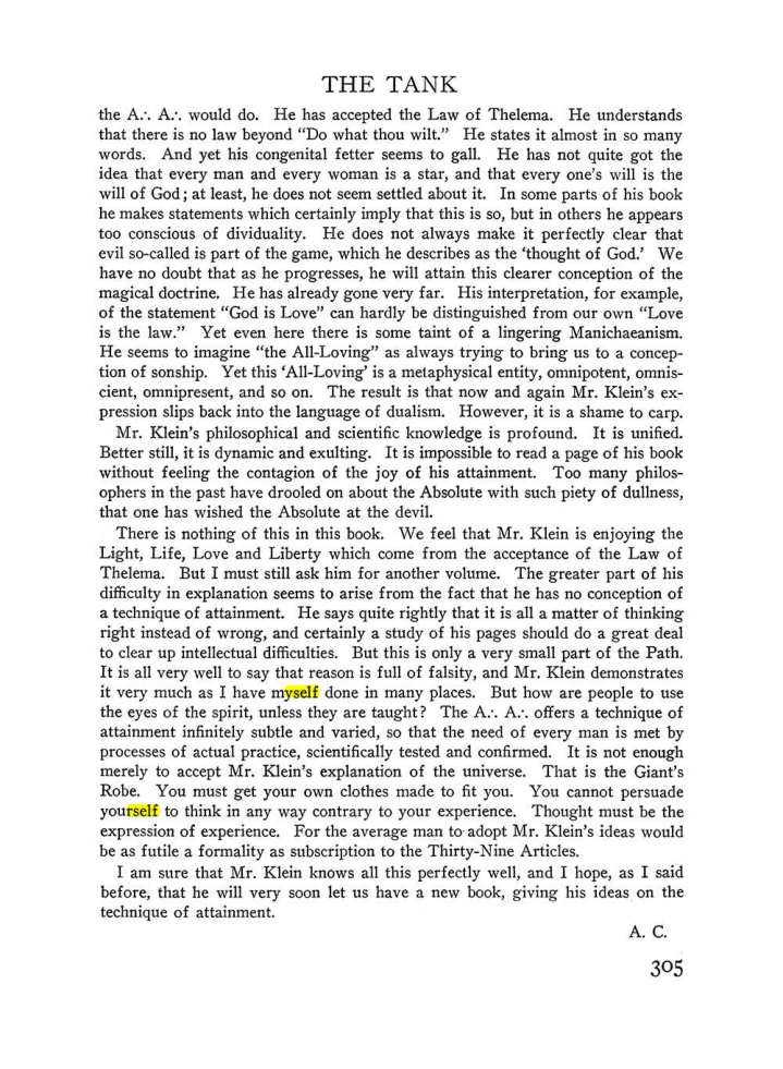 Original scan of The Equinox (Volume III, Number I), PDF page 319
