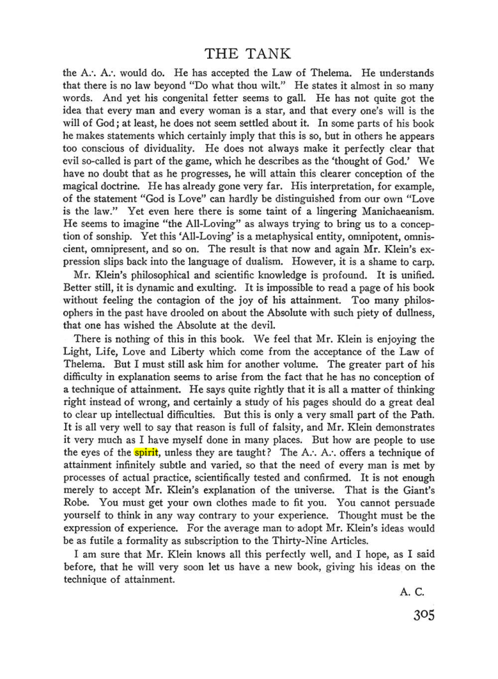 Original scan of The Equinox (Volume III, Number I), PDF page 319