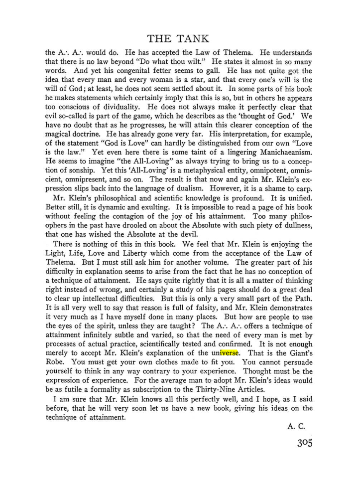 Original scan of The Equinox (Volume III, Number I), PDF page 319