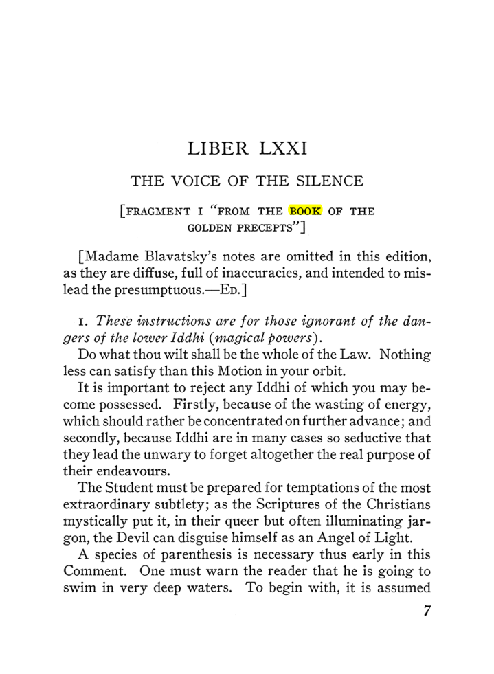 Original scan of The Equinox (Volume III, Number I), PDF page 329
