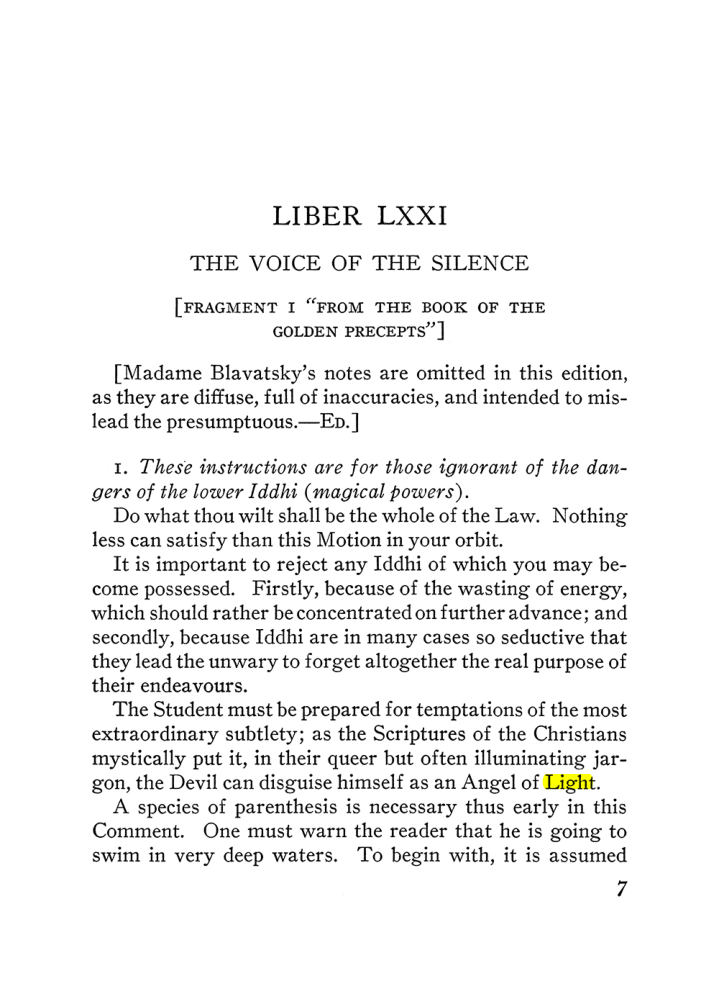 Original scan of The Equinox (Volume III, Number I), PDF page 329