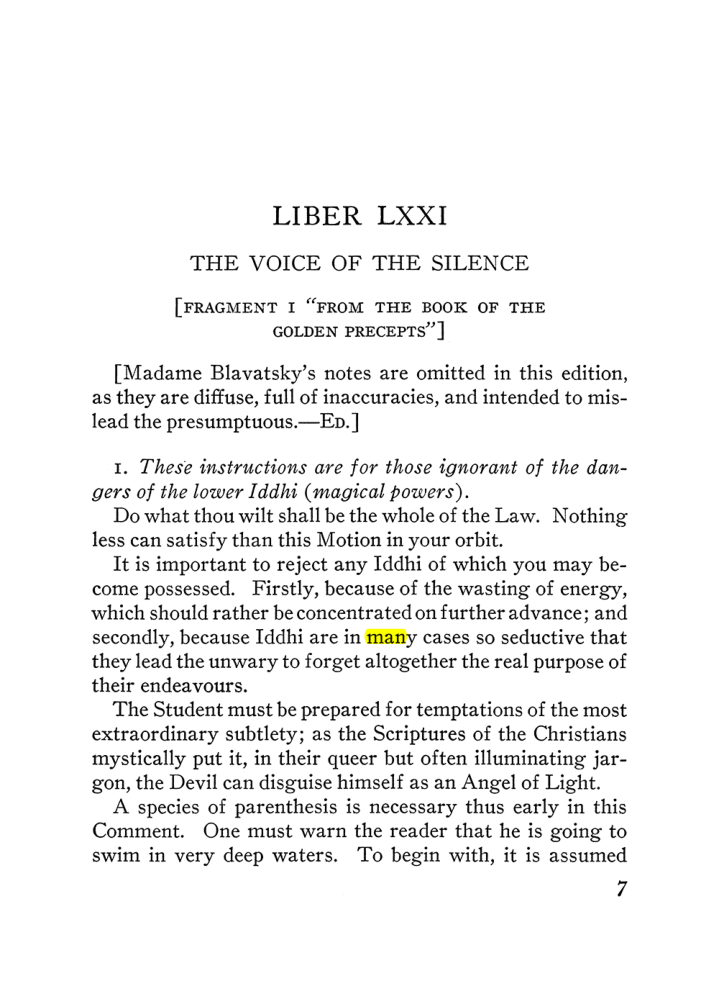 Original scan of The Equinox (Volume III, Number I), PDF page 329