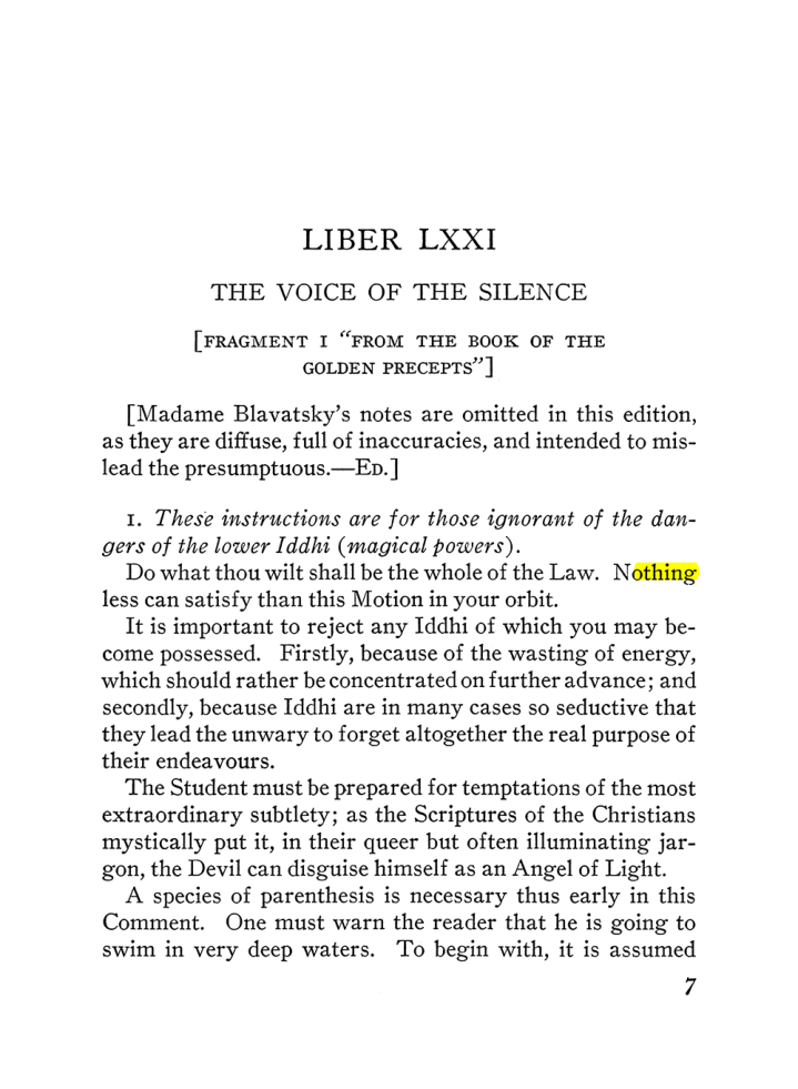 Original scan of The Equinox (Volume III, Number I), PDF page 329