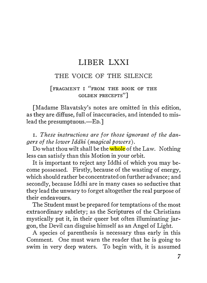 Original scan of The Equinox (Volume III, Number I), PDF page 329