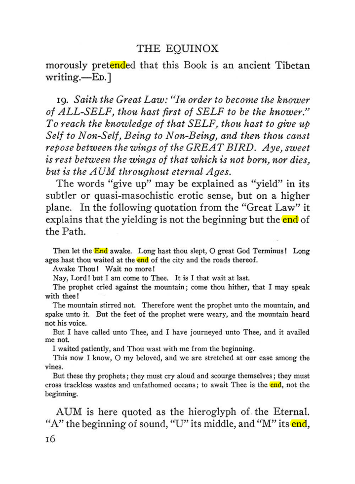 Original scan of The Equinox (Volume III, Number I), PDF page 338