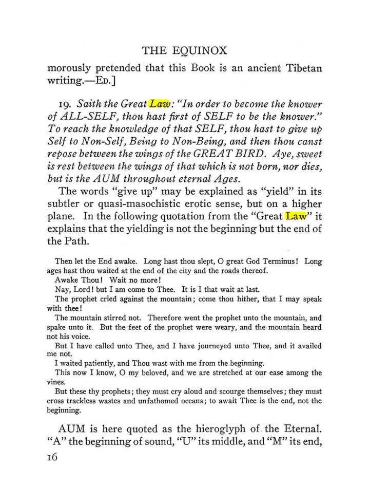 Original scan of The Equinox (Volume III, Number I), PDF page 338