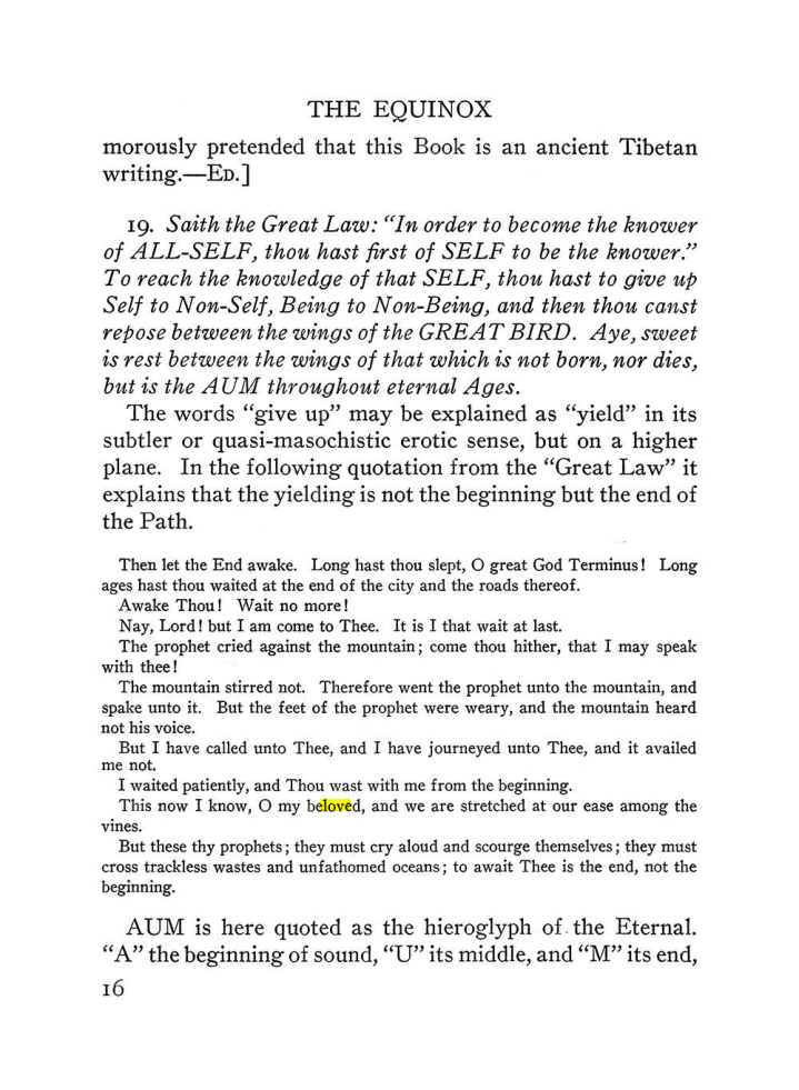 Original scan of The Equinox (Volume III, Number I), PDF page 338