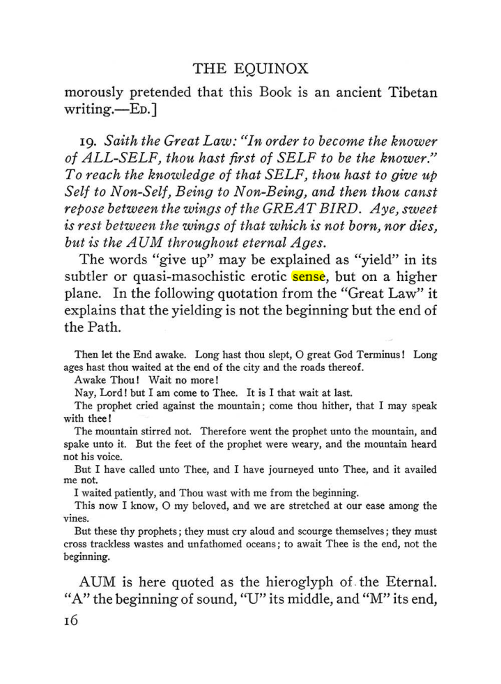 Original scan of The Equinox (Volume III, Number I), PDF page 338