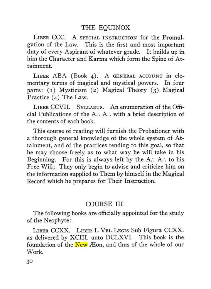 Original scan of The Equinox (Volume III, Number I), PDF page 36