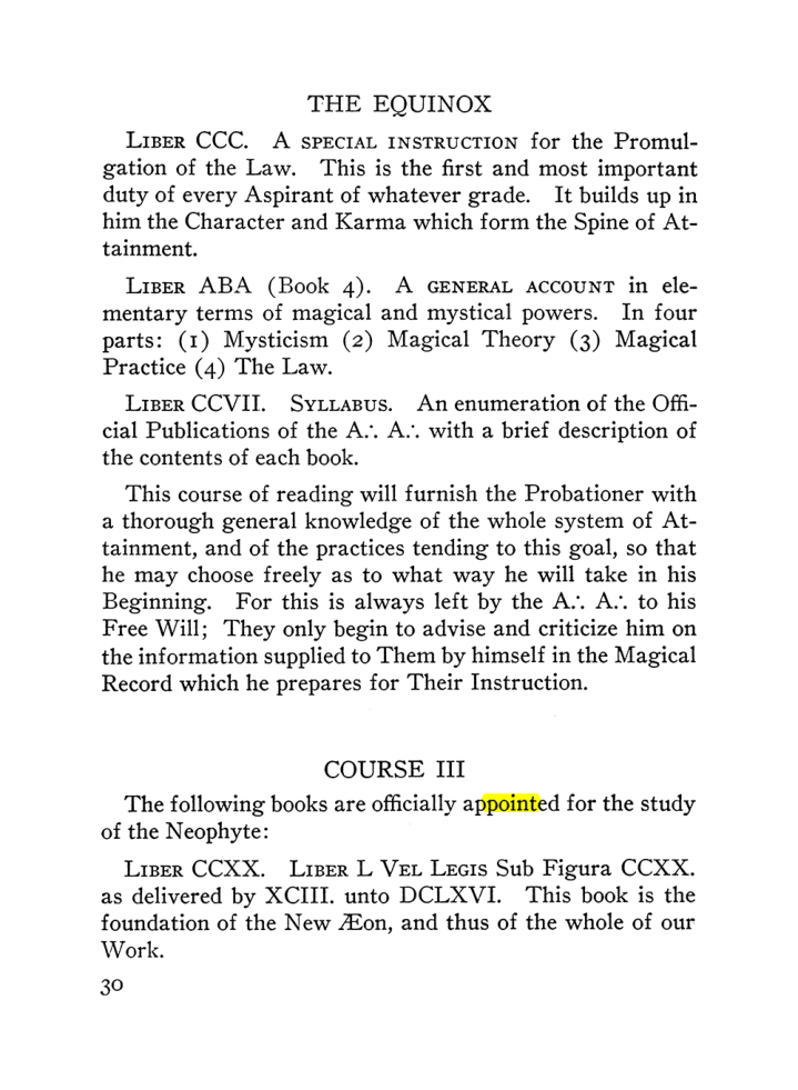 Original scan of The Equinox (Volume III, Number I), PDF page 36