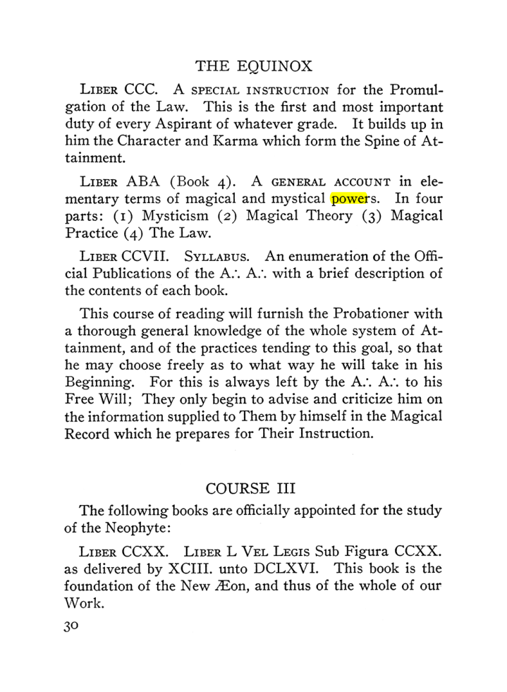 Original scan of The Equinox (Volume III, Number I), PDF page 36