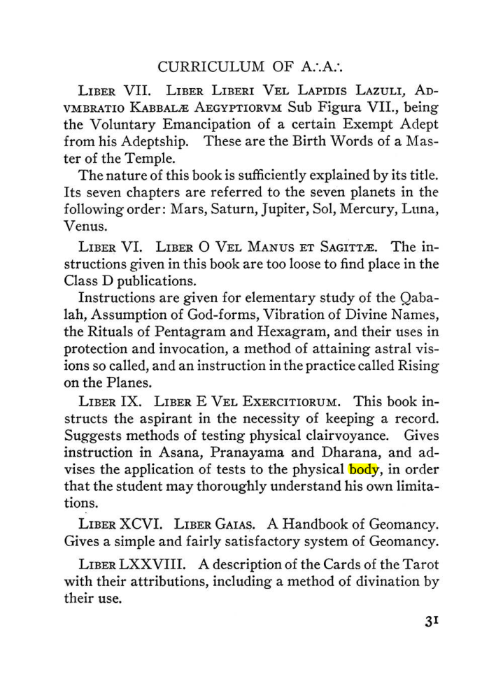Original scan of The Equinox (Volume III, Number I), PDF page 37