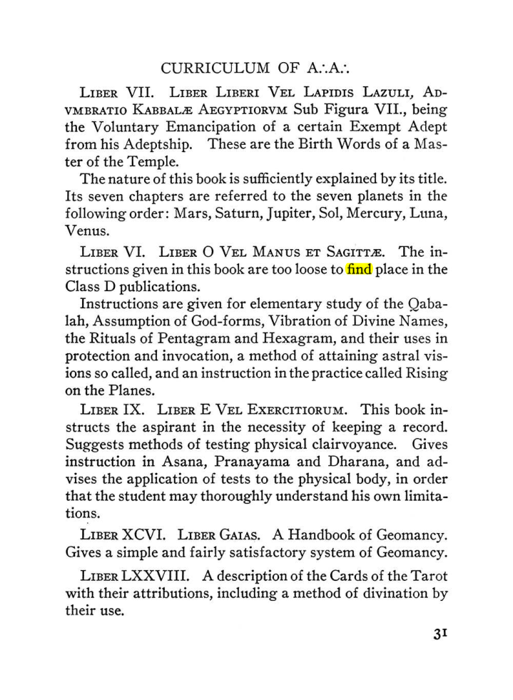 Original scan of The Equinox (Volume III, Number I), PDF page 37
