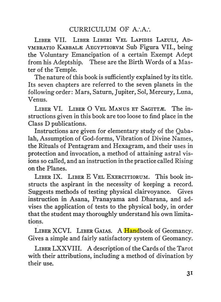 Original scan of The Equinox (Volume III, Number I), PDF page 37
