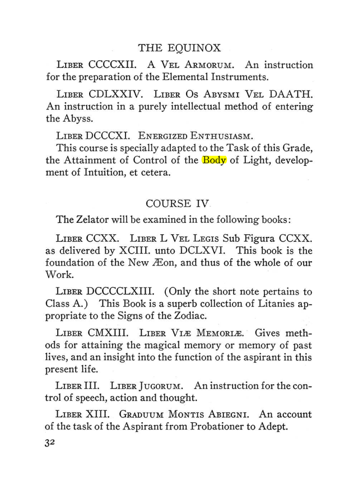 Original scan of The Equinox (Volume III, Number I), PDF page 38