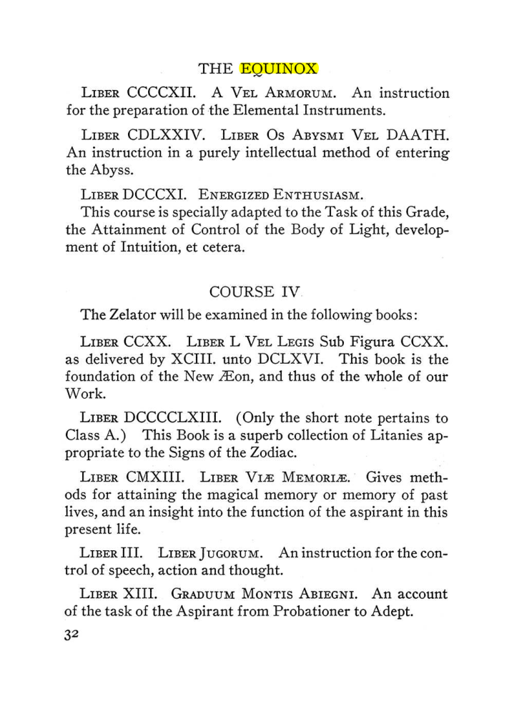 Original scan of The Equinox (Volume III, Number I), PDF page 38