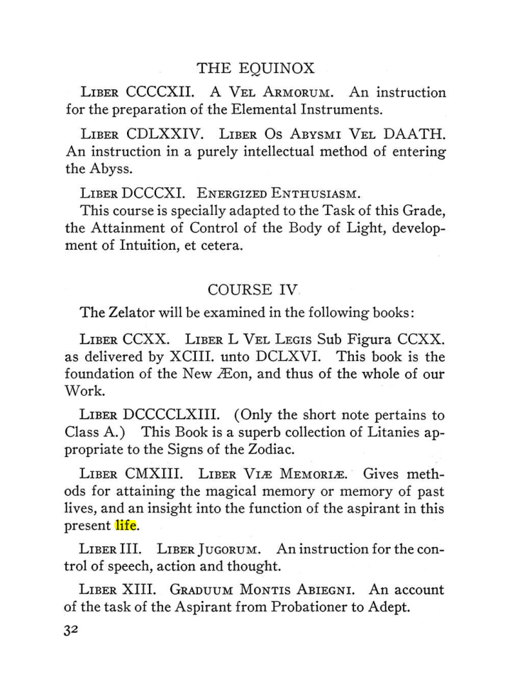 Original scan of The Equinox (Volume III, Number I), PDF page 38
