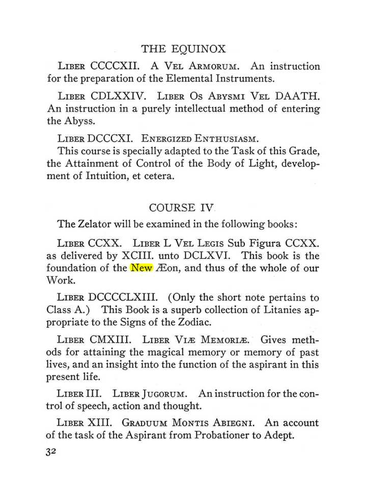 Original scan of The Equinox (Volume III, Number I), PDF page 38