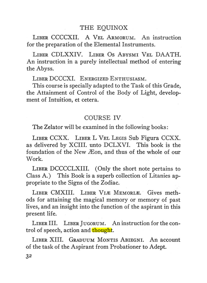 Original scan of The Equinox (Volume III, Number I), PDF page 38