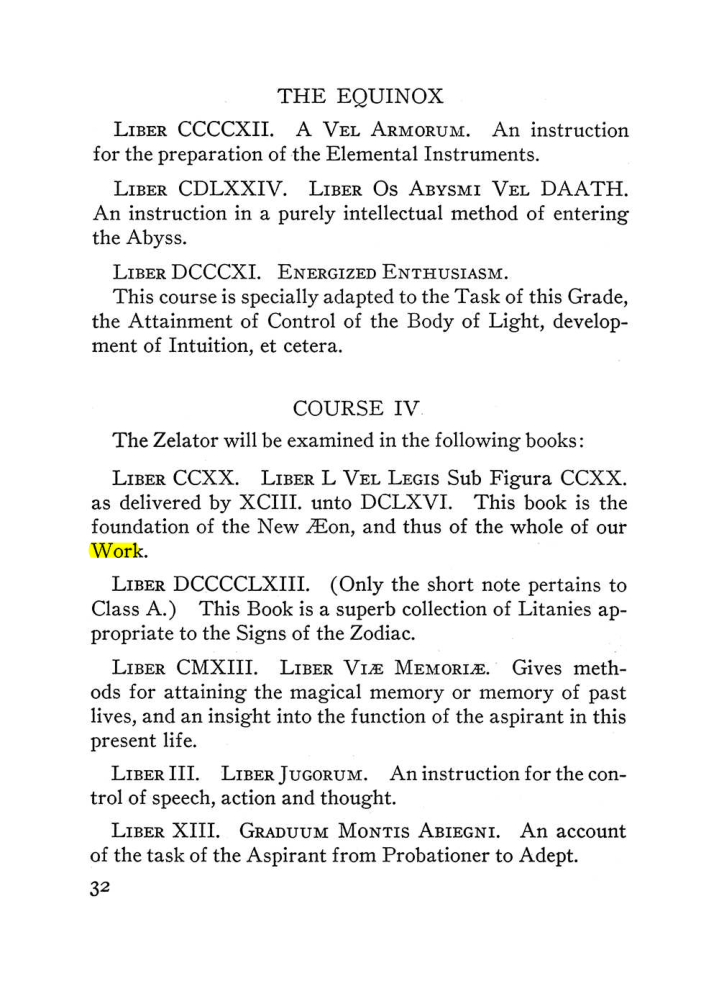 Original scan of The Equinox (Volume III, Number I), PDF page 38