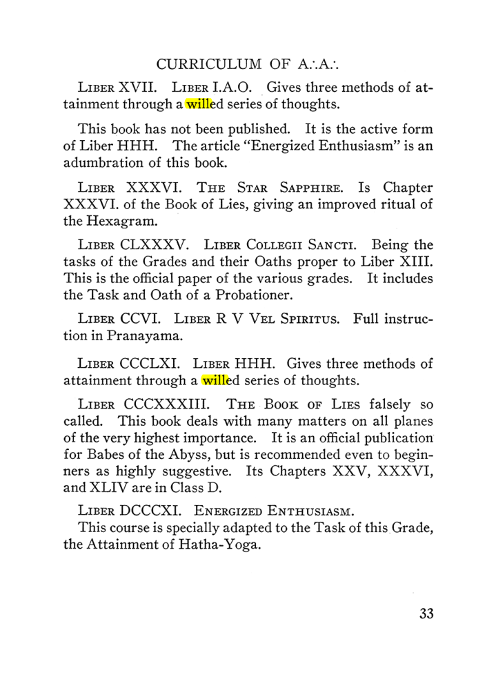 Original scan of The Equinox (Volume III, Number I), PDF page 39