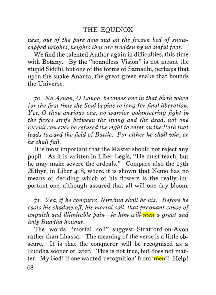 Original scan of The Equinox (Volume III, Number I), PDF page 390