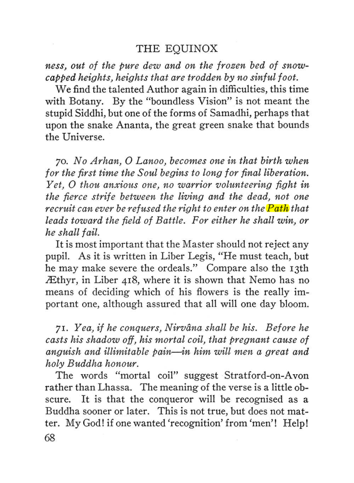 Original scan of The Equinox (Volume III, Number I), PDF page 390