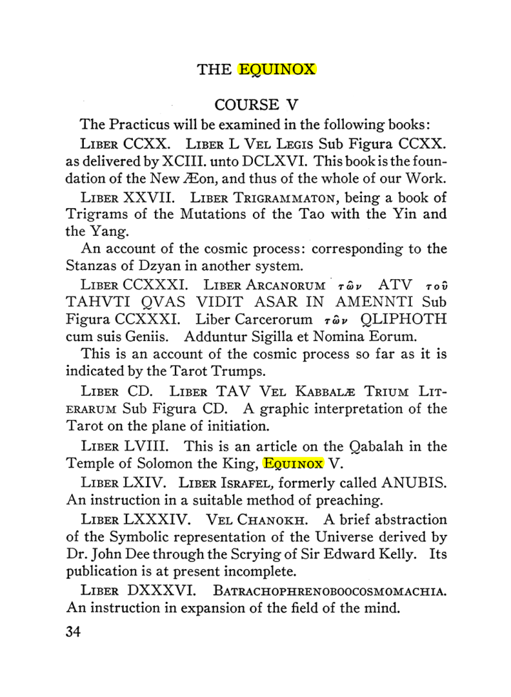 Original scan of The Equinox (Volume III, Number I), PDF page 40