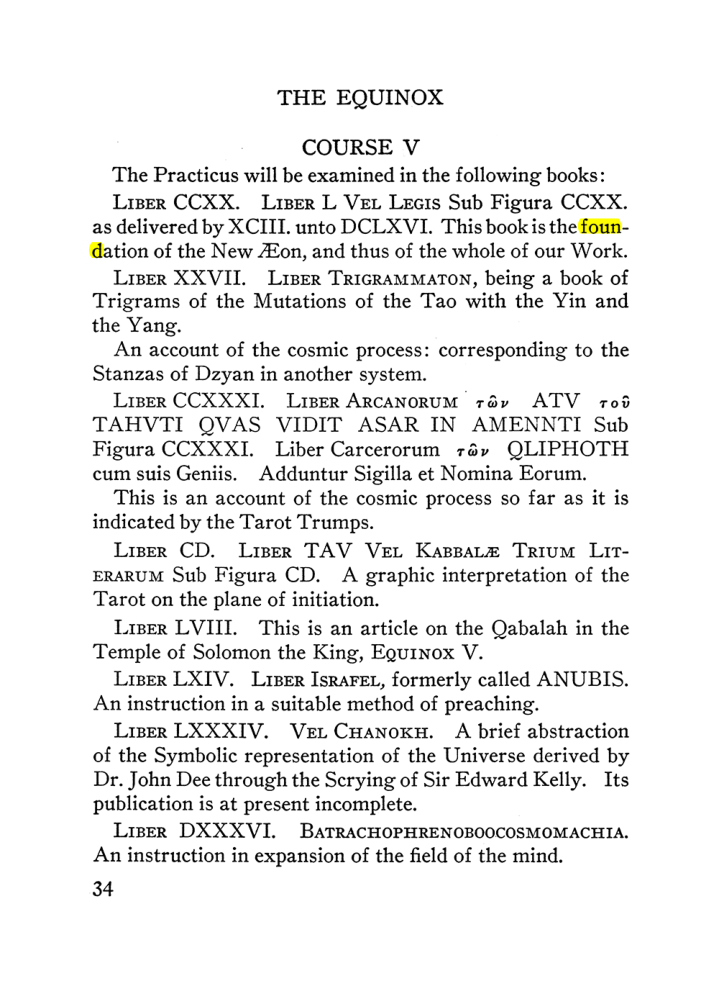 Original scan of The Equinox (Volume III, Number I), PDF page 40