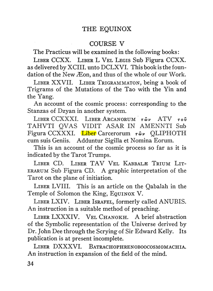 Original scan of The Equinox (Volume III, Number I), PDF page 40