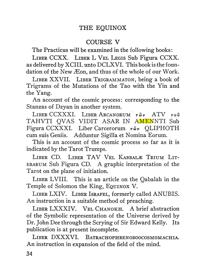 Original scan of The Equinox (Volume III, Number I), PDF page 40