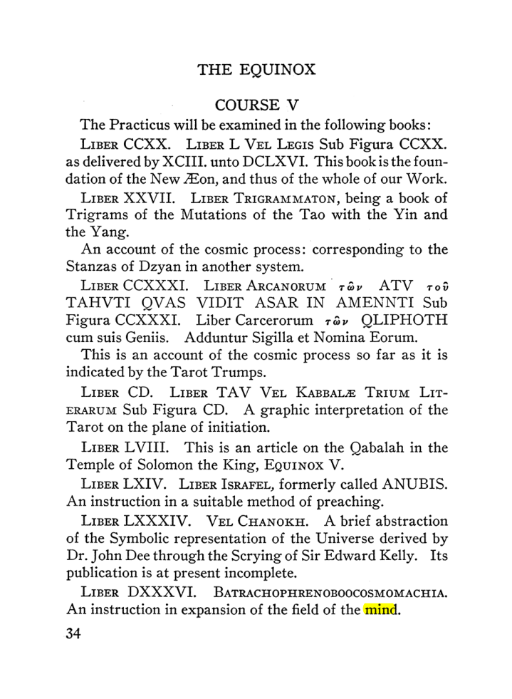 Original scan of The Equinox (Volume III, Number I), PDF page 40
