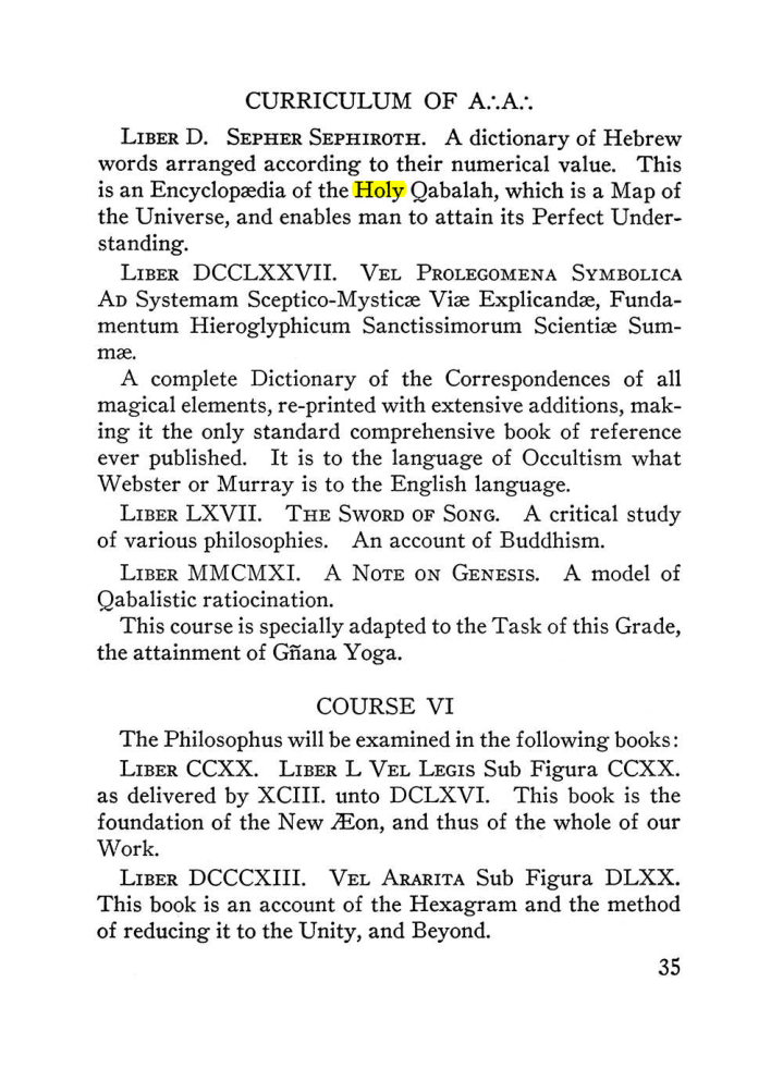 Original scan of The Equinox (Volume III, Number I), PDF page 41
