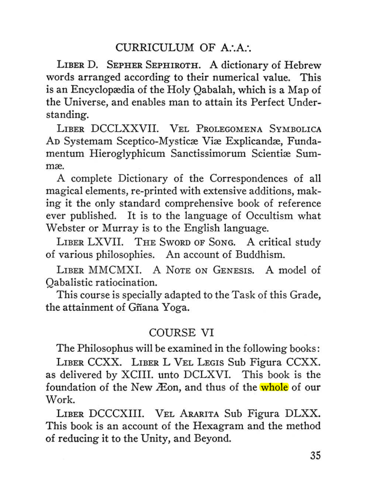 Original scan of The Equinox (Volume III, Number I), PDF page 41