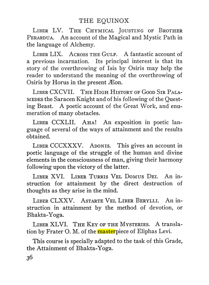 Original scan of The Equinox (Volume III, Number I), PDF page 42