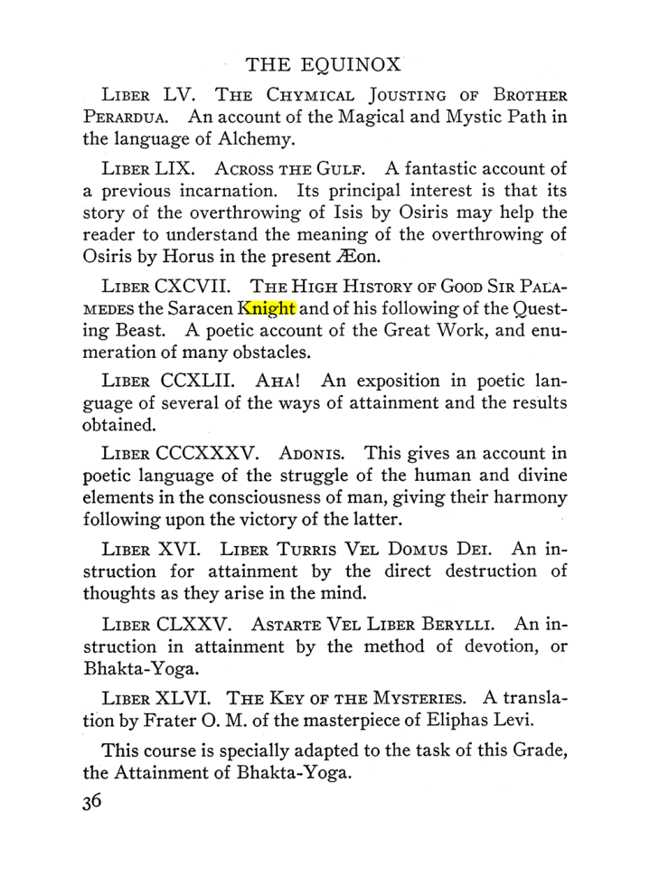 Original scan of The Equinox (Volume III, Number I), PDF page 42
