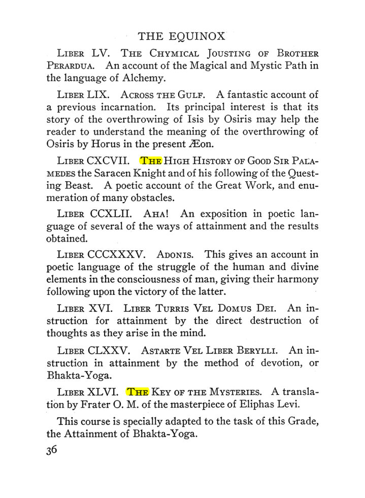 Original scan of The Equinox (Volume III, Number I), PDF page 42