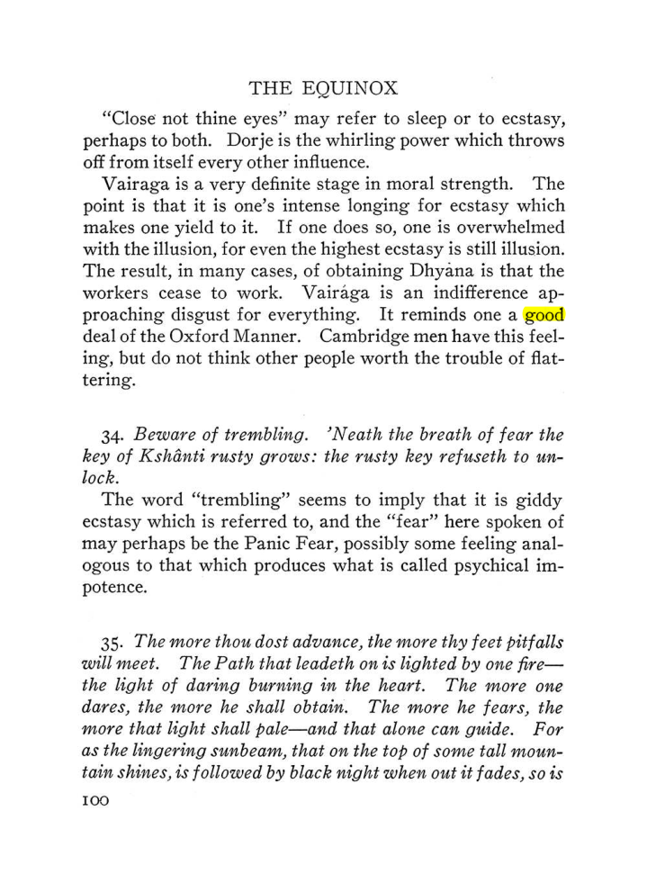 Original scan of The Equinox (Volume III, Number I), PDF page 422