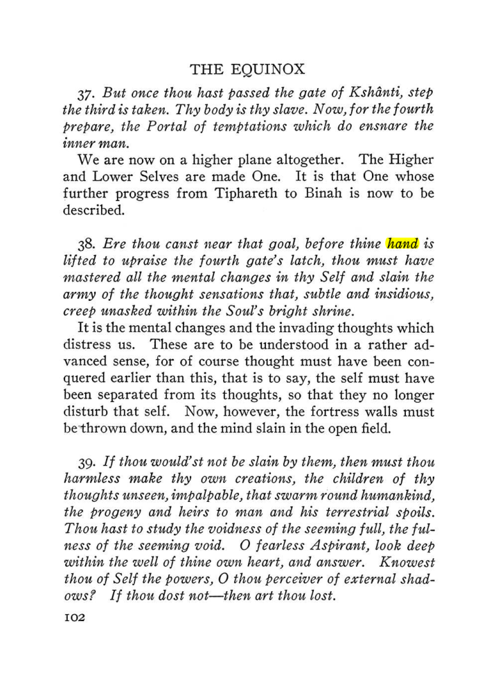 Original scan of The Equinox (Volume III, Number I), PDF page 424