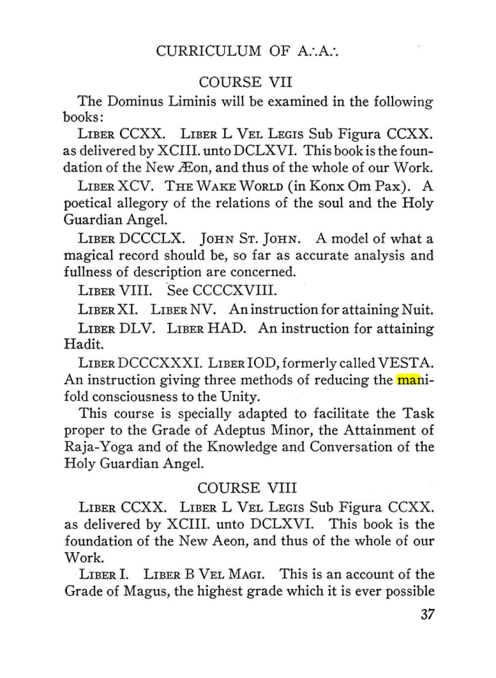 Original scan of The Equinox (Volume III, Number I), PDF page 43