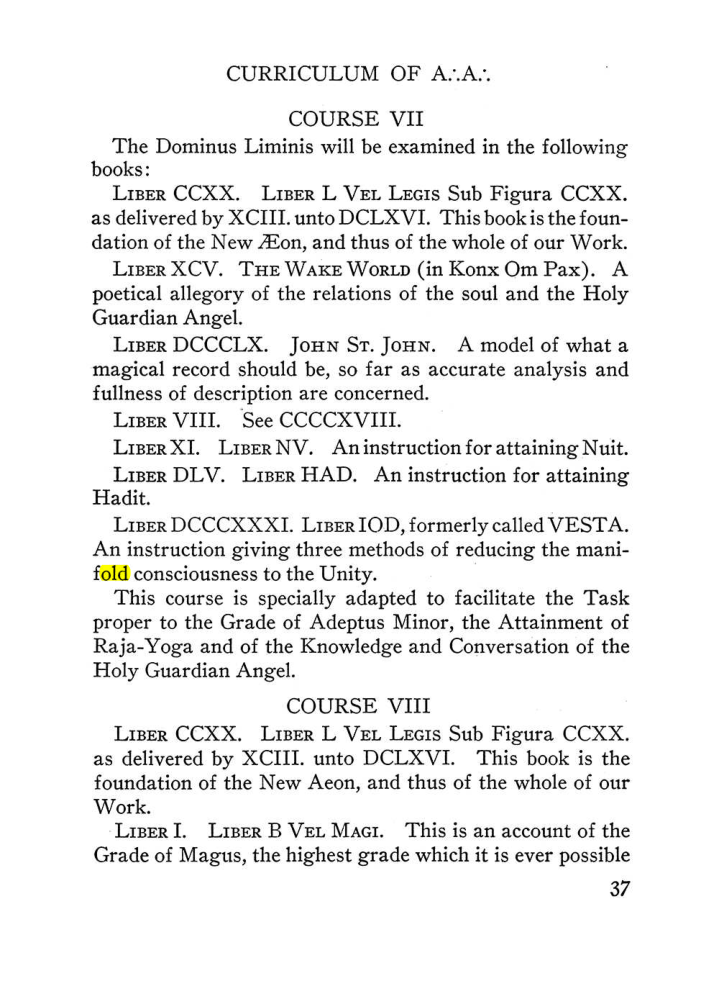 Original scan of The Equinox (Volume III, Number I), PDF page 43