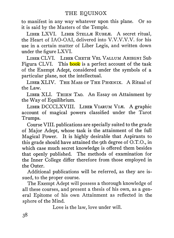 Original scan of The Equinox (Volume III, Number I), PDF page 44