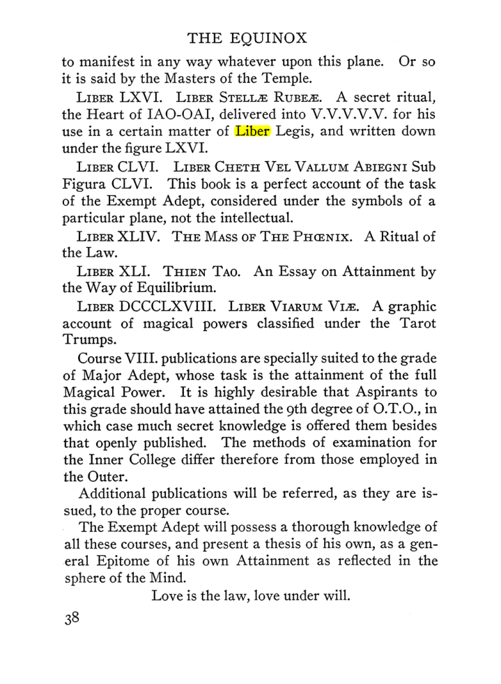 Original scan of The Equinox (Volume III, Number I), PDF page 44