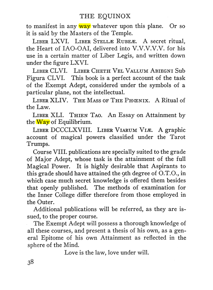 Original scan of The Equinox (Volume III, Number I), PDF page 44